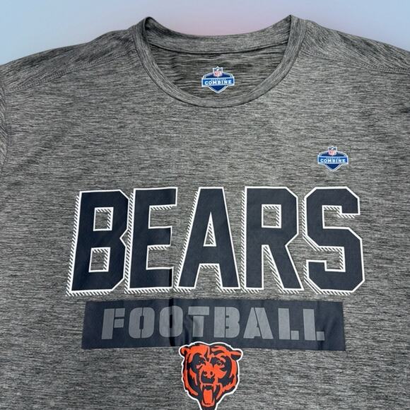 CHICAGO BEARS Men’s Large Gray NFL COMBINE T-Shirt - Picture 3 of 3